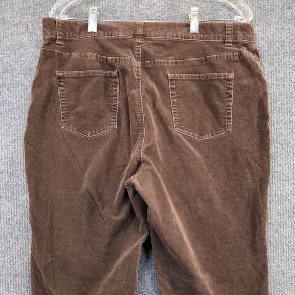 Charter Club Women's Corduroy Jeans Brown Plus Size 14 5-Pocket - Picture 6 of 10
